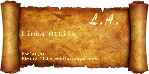 Linka Attila névjegykártya